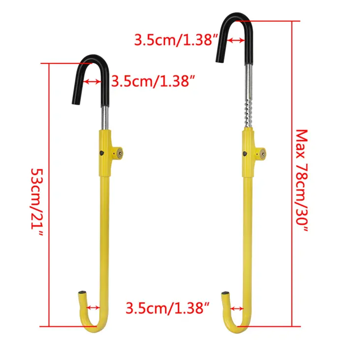 KAYCENTOP Car Steering Wheel to Brake Pedal Lock Auto Security Product Anti-Theft Lock Device Bright Yellow Universal - Image 4