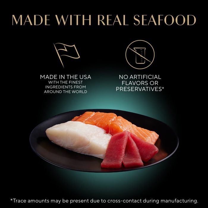 Sheba Perfect Portions Wet Cat Food Pate with Sustainable Salmon, Signature Seafood Entree, and Tender White Fish and Tuna Entree Variety Pack, 2.6 oz. Twin Pack Trays (24 Count, 48 Servings) - Image 9