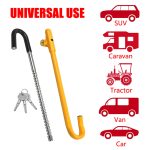 KAYCENTOP Car Steering Wheel to Brake Pedal Lock Auto Security Product Anti-Theft Lock Device Bright Yellow Universal - Image 5