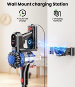 KARDV Cordless Vacuum Cleaner, 500W/40Kpa Vacuum Cleaners for Home, 60Mins Stick Vacuum with LED Display, Anti-Tangle & Wall Mount Charging, 8 in 1 Lightweight Vacuum for Hard Floors Carpet Pet Hair - Image 2