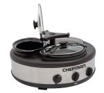 Chefman Triple Slow Cooker & Buffet Server with 3 Removable 1.5 Qt. Oval Crocks, Pot Inserts Individually Heat Controlled, Locking Lid Straps, Spoon & Lid Rests, 3 x 1.5 quart, Stainless Steel (Renewed) - Image 3