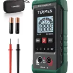 TM-510 Digital Multimeter, 4000 Counts, Smart Measurement, Auto-Ranging Voltmeter; Voltage Tester with Non-Contact Voltage Function, Measures AC/DC Voltage, Resistance, Continuity – Green