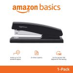 Amazon Basics Stapler with 1000 Staples, Office Stapler, 25 Sheet Capacity, Non-Slip, Black - Image 7