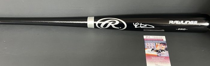 61I7tBGZUxL Riley Greene Detroit Tigers Autographed Signed Black Baseball Bat JSA Witness COA - Image 1