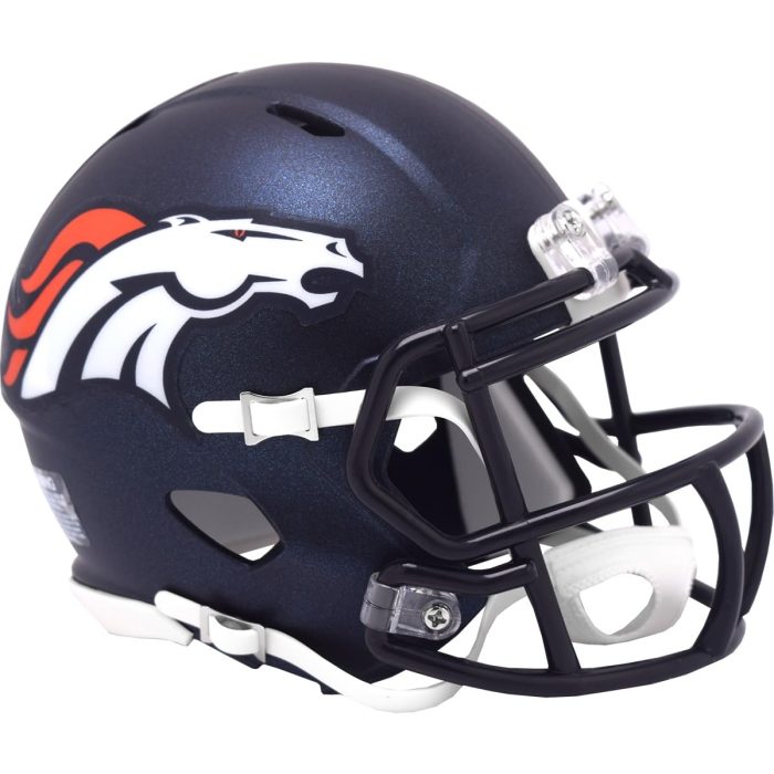 Denver Broncos Current New 2024 Riddell Speed Mini Football Helmet - New in Riddell Box - Image 1