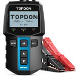 TOPDON BT100 Car Battery Tester 12V Load Tester, 100-2000 CCA Automotive Alternator Tester Digital Auto Battery Analyzer Charging Cranking System Tester for Car Truck Motorcycle ATV SUV Boat Yacht