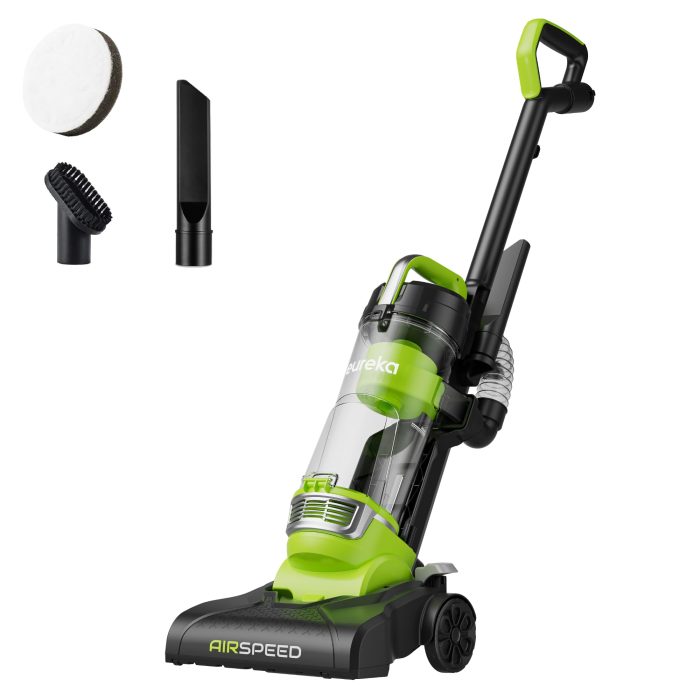 61KX1Gfru8L Eureka Airspeed Ultra-Lightweight Compact Bagless Upright Vacuum Cleaner, NEU10AE4, Green - Image 1