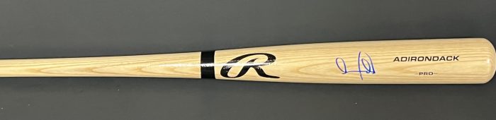 Andy Pages Los Angeles Dodgers Autographed Signed Blonde Baseball Bat BECKETT Witness Hologram - Image 3