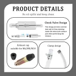 OFBAND 2Set Brake Bleeder Kit,Brake Fluid Bleeder Kit Includes 4PCS Brake Bleeder Hose,2PCS One Way Check Valve,Universal Break Bleeder Kit Car Accessories for Car Motorbike Bike - Image 5