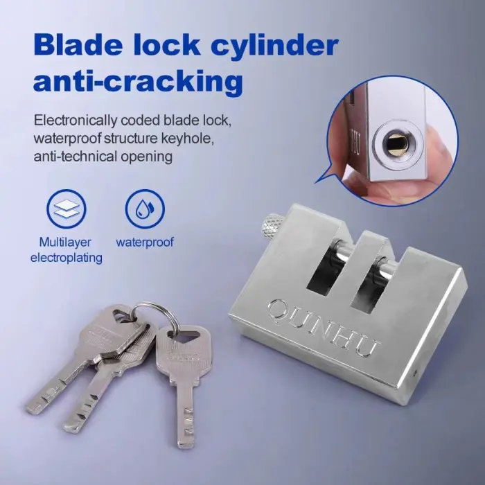 Auto Anti-Theft Car Brake Clutch Lock Safety Tool，Stainless Steel Auto Car Clutch Brake Security Protection Tool,Throttle Pedal Lock with 3 Keys - Image 3