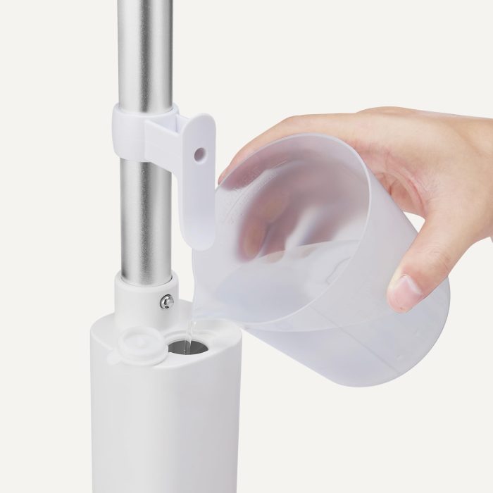 Amazon Basics Steam Mop for Hard Floor Cleaning with 20-Foot Cord, 3 Washable Pads, White - Image 4