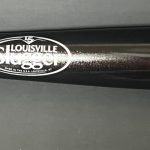 Jackson Chourio Milwaukee Brewers Autographed Signed Black Baseball Bat Beckett Hologram