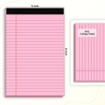 5pcs Small Note Pads 5x8 Notebook College Ruled Legal Pads Color Notepads 5 Pack Study Back Writing Pads 5 x 8 Perforated Narrow Ruled Pads of Paper for School & Office Supplies 30 Sheets/Pack - Image 7
