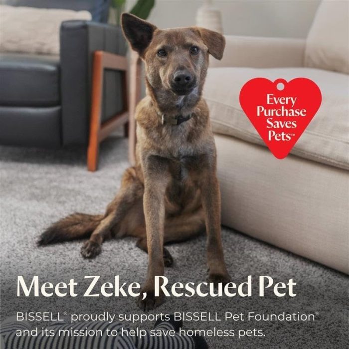 BISSELL Pet Hair Eraser Cordless Hand Vacuum, Lithium Ion, Home, Auto, and Pet Vacuum, Easy-Empty Dirt Bin, Upholstery Tool, Brush Tool, and Crevice Tool Included, 2390A - Image 2