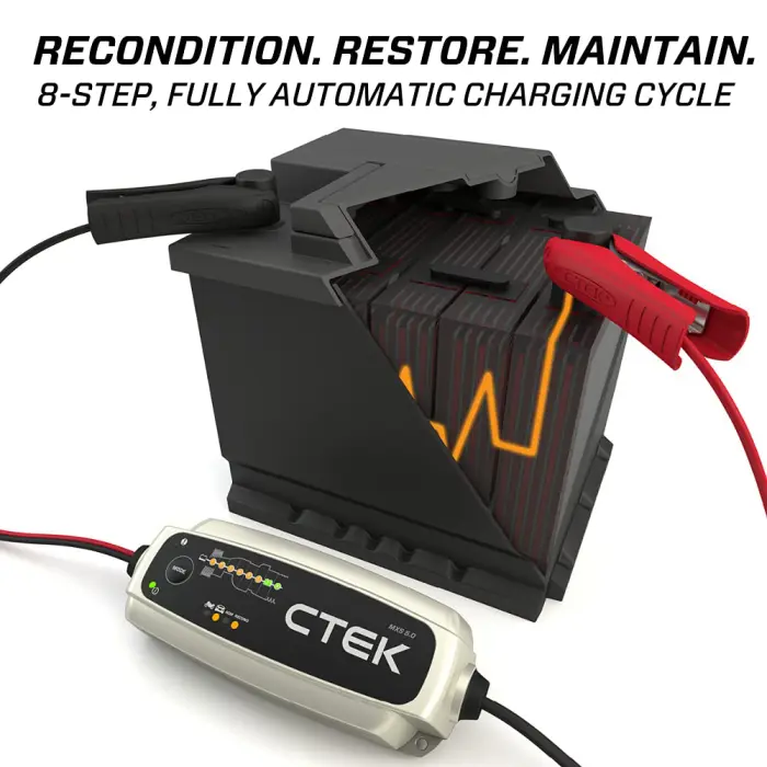 CTEK - 40-206 MXS 5.0 Fully Automatic 4.3 amp Battery Charger and Maintainer 12V - Image 4