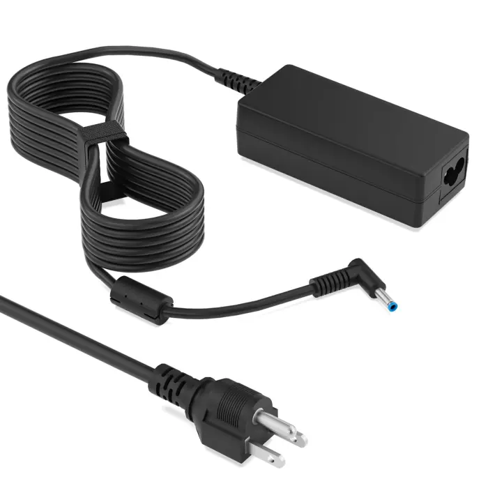 Laptop Charger for HP 65W Round Blue Tip, Replacement AC Adapter Power Supply for HP Pavilion 14 15 16, EliteBook 600 700 800, ProBook 400 600, Envy, Spectre Notebook - Image 1
