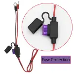 6V 12V Battery Charger 1.5A Automatic Battery maintainer trickle Battery Charger Smart Float Charger for auto car Motorcycle Lawn Mower Boat Motorcycle Snowmobile - Image 4