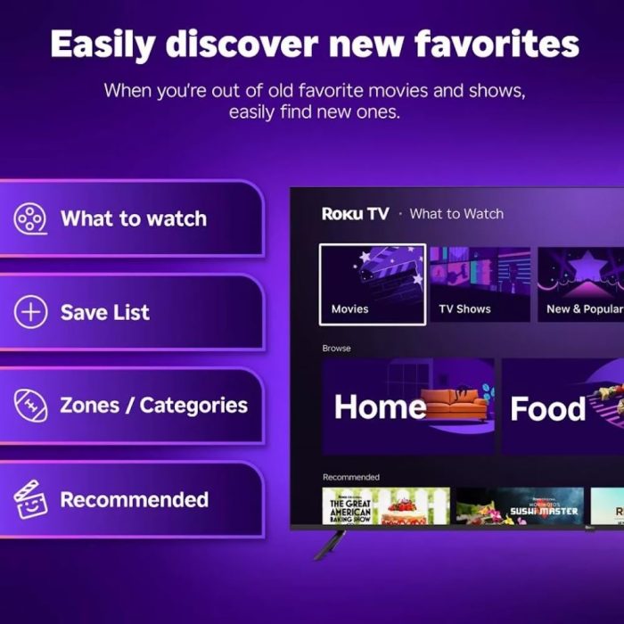 Roku 50" Select Series 4K HDR Smart TV TV Remote, 60Hz, HLG, HDR10+, Google Assistant & Amazon Alexa Compatible - 50R4C4 (Renewed) - Image 5