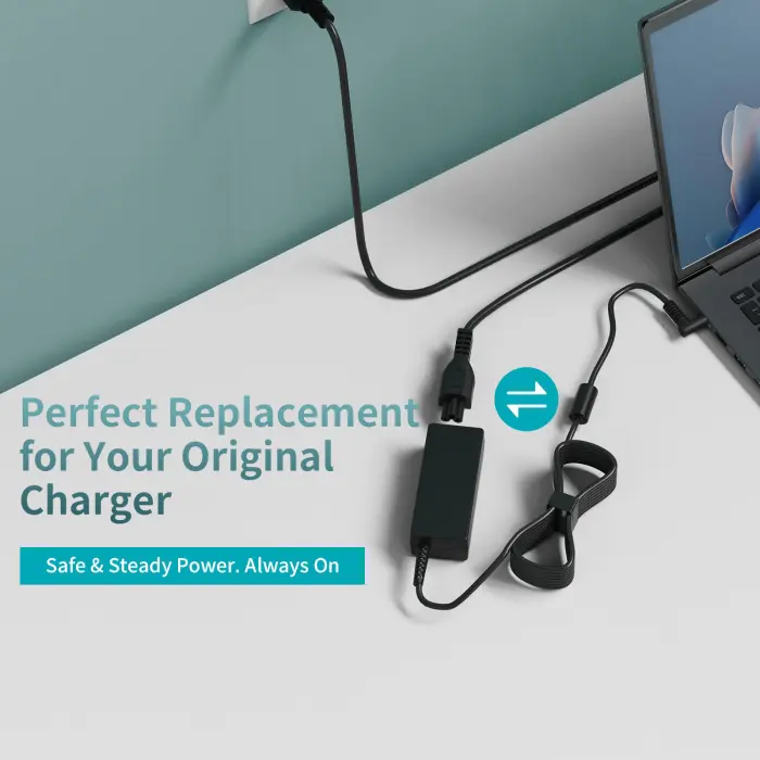 Laptop Charger for HP 65W Round Blue Tip, Replacement AC Adapter Power Supply for HP Pavilion 14 15 16, EliteBook 600 700 800, ProBook 400 600, Envy, Spectre Notebook - Image 6