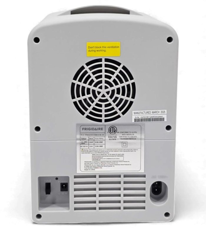 Frigidaire 6 Can/4L Mini Personal Retro Fridge Cooler EFMIS229-Moonbeam, Includes Home and 12V Car Cord, 4-liter capacity chills six 12 oz. soda cans (V2 model) (Renewed) - Image 2