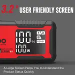 GOOLOO GT4000S Jump Starter 4000 Amp Car Starter 100W Two-Way Fast-Charging Portable Car Battery Charger Booster Pack for 10L Diesel and All Gas Engines, SuperSafe Lithium Jump Box for 12V Vehicles - Image 4