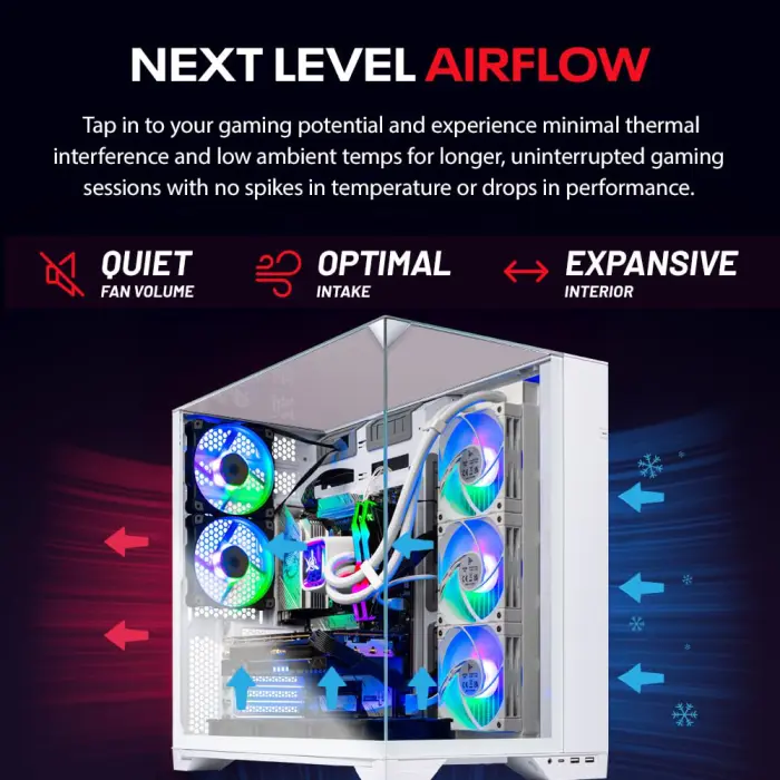 Skytech Gaming O11 Vision Gaming PC, AMD Ryzen 7 9800X3D 4.7GHz, NVIDIA RTX 5090 32GB, X870 Board, 2TB Gen4 NVMe SSD, 32GB DDR5 RAM 6000, 1000W Gold ATX 3 PSU, 360 ARGB AIO, Wi-Fi, Win 11, Desktop - Image 7