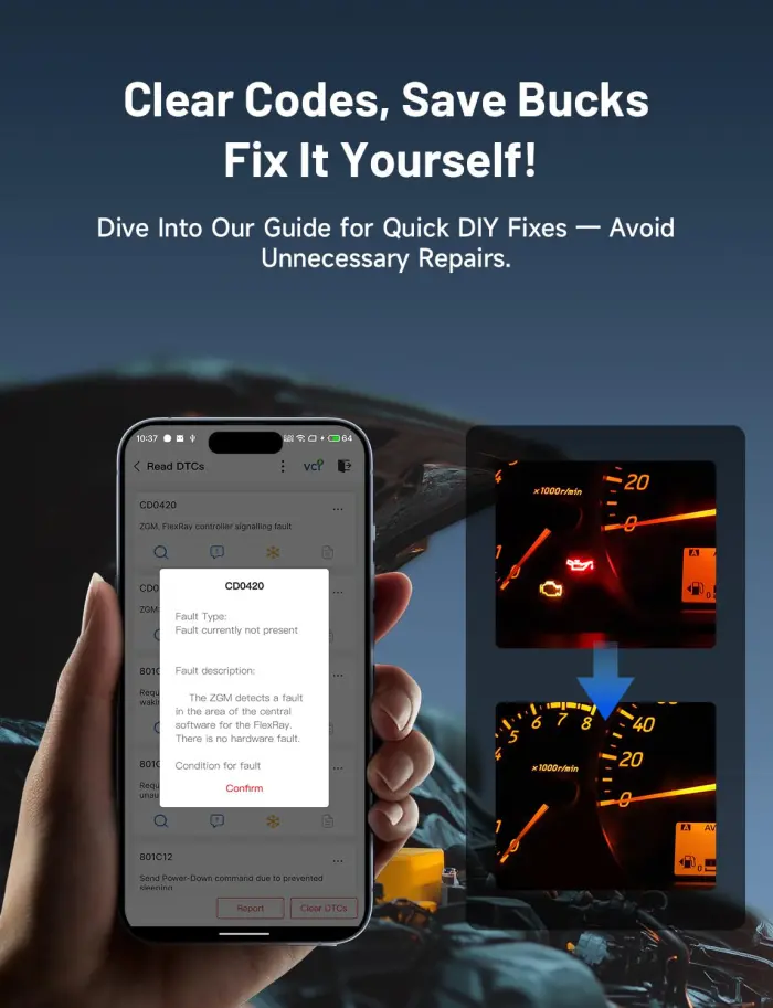 TOPDON TopScan Lite OBD2 Scanner Bluetooth, Bi-Directional Scanner Wireless All System Diagnostic Tool for iOS & Android, 8+ Hot Reset, Repair Guides, Check Engine Car Code Reader, Performance Test - Image 5