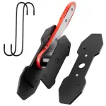 MAYESAR Brake Caliper Compression Tool, Caliper Piston Compressor Tool With Additional 2 pcs Large Steel Plate and 2 Hooks, 360°Adjustable Brake Caliper Tool for Single Twin Quad Piston Calipers (Red)