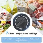 LifePlus Chest Freezer, 4.2 Cubic Feet Small Deep Freezers Top Door with Removable Basket, 7 Temperature Control Energy Saving, Compact Freezer for Home Kitchen Office Dorm Apartment Indoor Use, Grey - Image 9