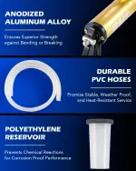 Orion Motor Tech Brake Bleeder Kit with Hand Vacuum Pump and Adapters, Brake Bleeding Kit for Brake Fluid Power Steering Fluid More, Vacuum Brake Bleeder Pump with Pressure Gauge - Image 4