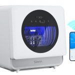 Silonn Portable Countertop Dishwasher | Smart App Control, Triple-Jet Cleaning, Built-In Water Tank & Dual Supply | Compact for Dorm, Apartment, RV