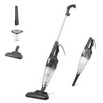 Amazon Basics 2-in-1 Corded Stick Vacuum Cleaner, Convertible to Handheld, Lightweight (3.9 LBS), with Washable Filter, Crevice Tools, 0.5L Dust Cup, 19.7-Ft Cord, 300W, Black