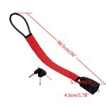 KAYCENTOP Car Steering Wheel Lock, Seat Belt Lock, Anti-Theft Device, Max 17 Inch Length, Small and Light-Weight, Multi-Functional, Fit Most Vehicle, SUV, Golf Cart Security (Red) - Image 4