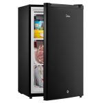 Midea MRU03M2ABB Upright Freezer, 3.0 Cubic Feet Mini Freezer, For Kitchen Apartment Office Basement or Dormitory, Black