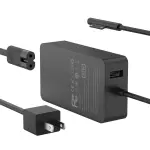 65W Charger Compatible with Microsoft Surface Pro 11, 10, 9, 8, 7+, 7, 6, 5, 4, 3, X, Power Adapter for Windows Surface Laptop 7/6/5/4/3/2/1, Go Tablet, Book 3/2/1, Support 44W, 36W, LED, 10FT