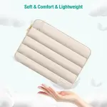 MOSISO 13.3 inch Laptop Case, 13-13.3 inch Puffy Laptop Sleeve Compatible with MacBook Air 13 13.6 M4 M3 M2 M1/Pro 13/Pro 14, HP Dell ASUS Lenovo,Polyester Horizontal Bag with Small Case, Sand - Image 6