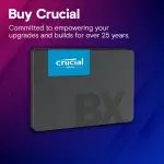 Crucial BX500 1TB 3D NAND SATA 2.5-Inch Internal SSD, up to 540MB/s - CT1000BX500SSD1, Solid State Drive - Image 3
