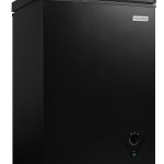 Igloo 3.5 Cu. Ft. Chest Freezer with Removable Basket and Front Defrost Water Drain, Small Deep Freezer Perfect for Homes, Garages, and RVs, Black