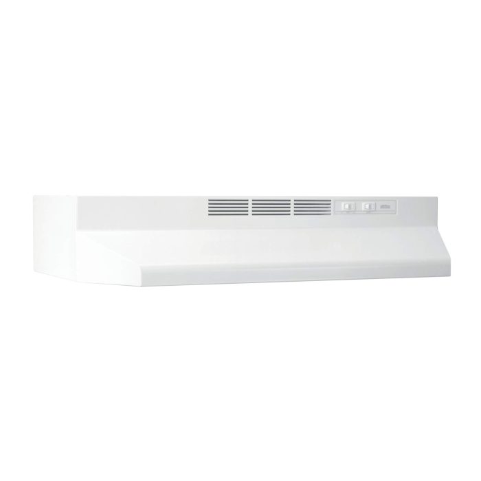 Broan-NuTone 413001 Non-Ducted Ductless Range Hood with Lights Exhaust Fan for Under Cabinet, 30-Inch, White - Image 1