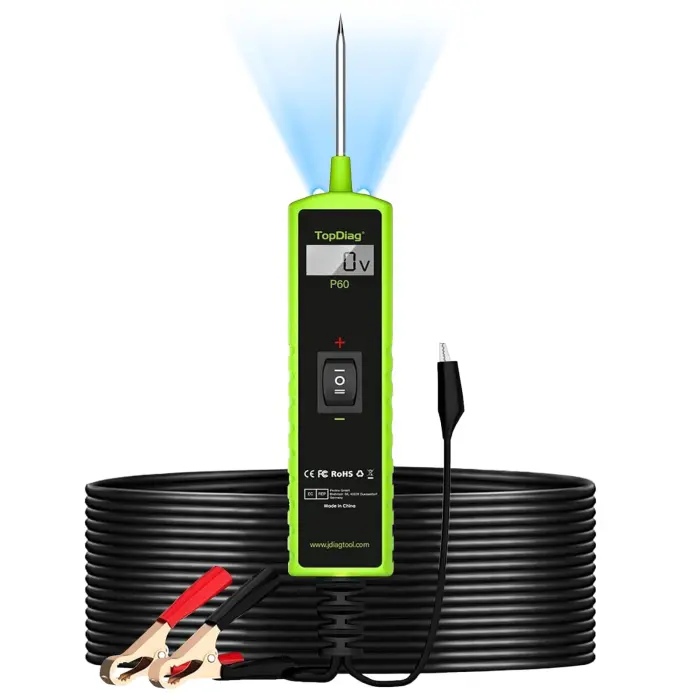 12 Volt Test Light Automotive, Power Circuit Probe Kit, 6V - 24V Car Fuse Tester, Voltage Tester 0.3v-70v, AC DC Outlet Tester, Automotive Short Circuit Finder, P60 - Image 1