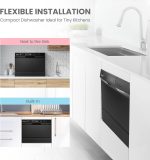 COMFEE’ Countertop Dishwasher, Energy Star Portable Dishwasher, 6 Place Settings & 8 Washing Programs, Speed, Baby-Care, ECO& Glass, Dish Washer for Dorm, RV& Apartment, Black - Image 10