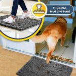 Muddy Mat® | Super Absorbent Door Mat Indoor, Microfiber Quick Dry Chenille Entryway Rug, Non-Slip Front Door Mat, Indoor Mats for Entryway, Machine Washable Pet Rug, Grey 30"x19" - Image 6