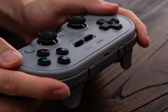 8BitDo Pro 3 Bluetooth Controller for Switch/Switch 2 – TMR Joysticks, Swappable ABXY Buttons, Pro Back Buttons, Charging Dock, Hall Effect Triggers, for Windows, Apple, SteamOS, Android - Gray - Image 5