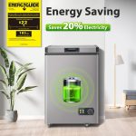 LifePlus Chest Freezer, 4.2 Cubic Feet Small Deep Freezers Top Door with Removable Basket, 7 Temperature Control Energy Saving, Compact Freezer for Home Kitchen Office Dorm Apartment Indoor Use, Grey - Image 7