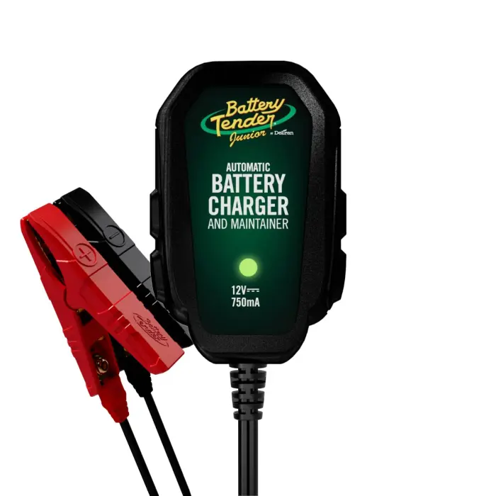Battery Tender Junior 12V, 750mA Charger and Maintainer: Automatic 12V Powersports for Motorcycle, ATVs, and More - Smarter Than a Trickle Charger - 021-0123 - Image 1