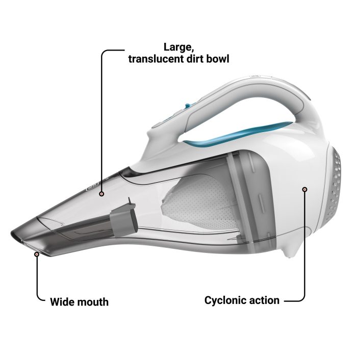 BLACK+DECKER dustbuster Cordless Handheld Vacuum, Portable Vacuum for Car and Home Rechargeable, Powerful Suction, Wide Mouth (HHVI315JO42) - Image 8