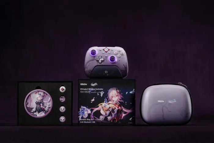 8BitDo Ultimate 2 Wireless Controller for Windows, Apple, Steam & Android, TMR Joysticks, Hall/Tactile Triggers, Motion Control,1000Hz Polling Rate -Evernight(Officially Licensed by Honkai: Star Rail) - Image 6