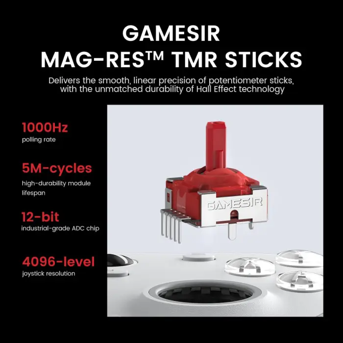 GameSir G7 Pro Wired Controller for Xbox Series X|S, Xbox One, Wireless Gamepad for PC&Android with TMR Sticks, Hall Effect Analog Triggers, 1000Hz Polling Rate, 3.5mm Audio Jack - Black - Image 7