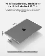 tomtoc 360° Protective Laptop Sleeve for 13-inch New MacBook Air M4/A3240 2025, M3/A3113, M2/A2681 M1/A2337 A2179 A1932, 13-inch MacBook Pro M2/A2686 M1/A2338, Water-Resistant Computer Case Bag - Image 2