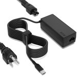 USB C Laptop Charger Fit for Lenovo ThinkPad, ChromeBook, Yoga, ThinkBook, Universal Type C AC Adapter with Power Cord 65W 45W